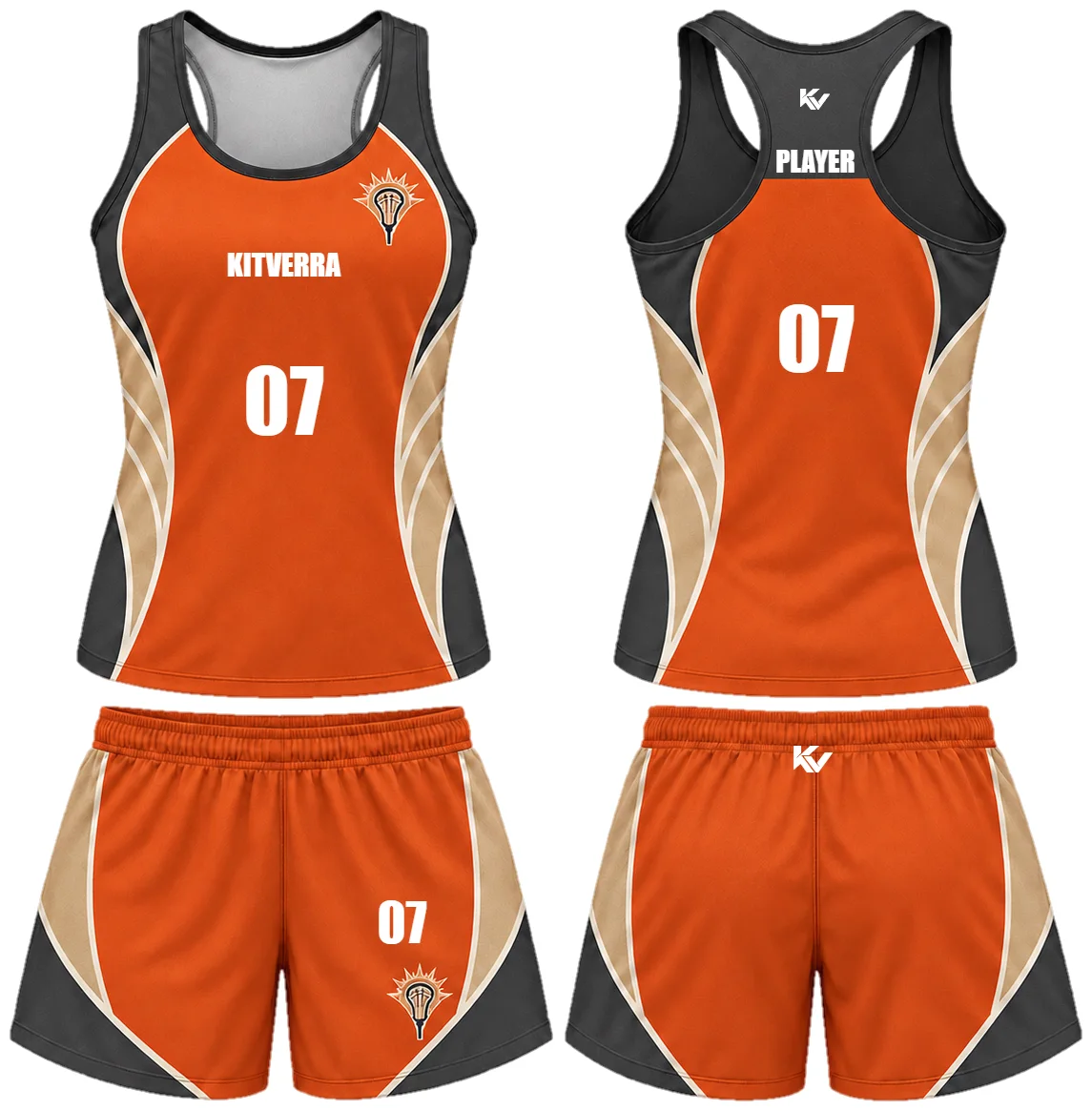 Sunrise Wing — Women's sleeveless sets, front and back design preview