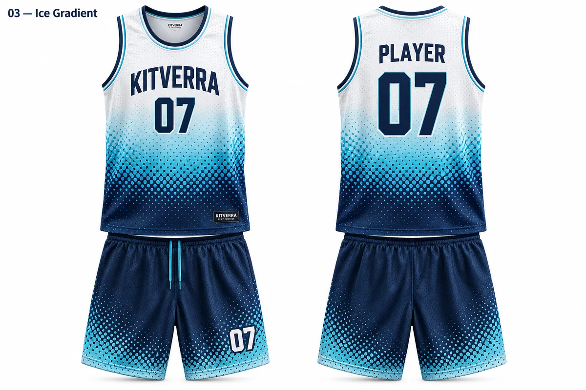 Ice Gradient — GAME KIT / SUBLIMATION, front and back design preview