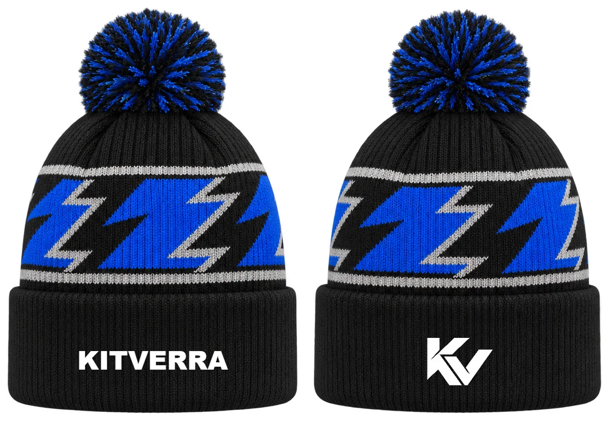 Sideline Voltage — American Football beanies, front and back design preview