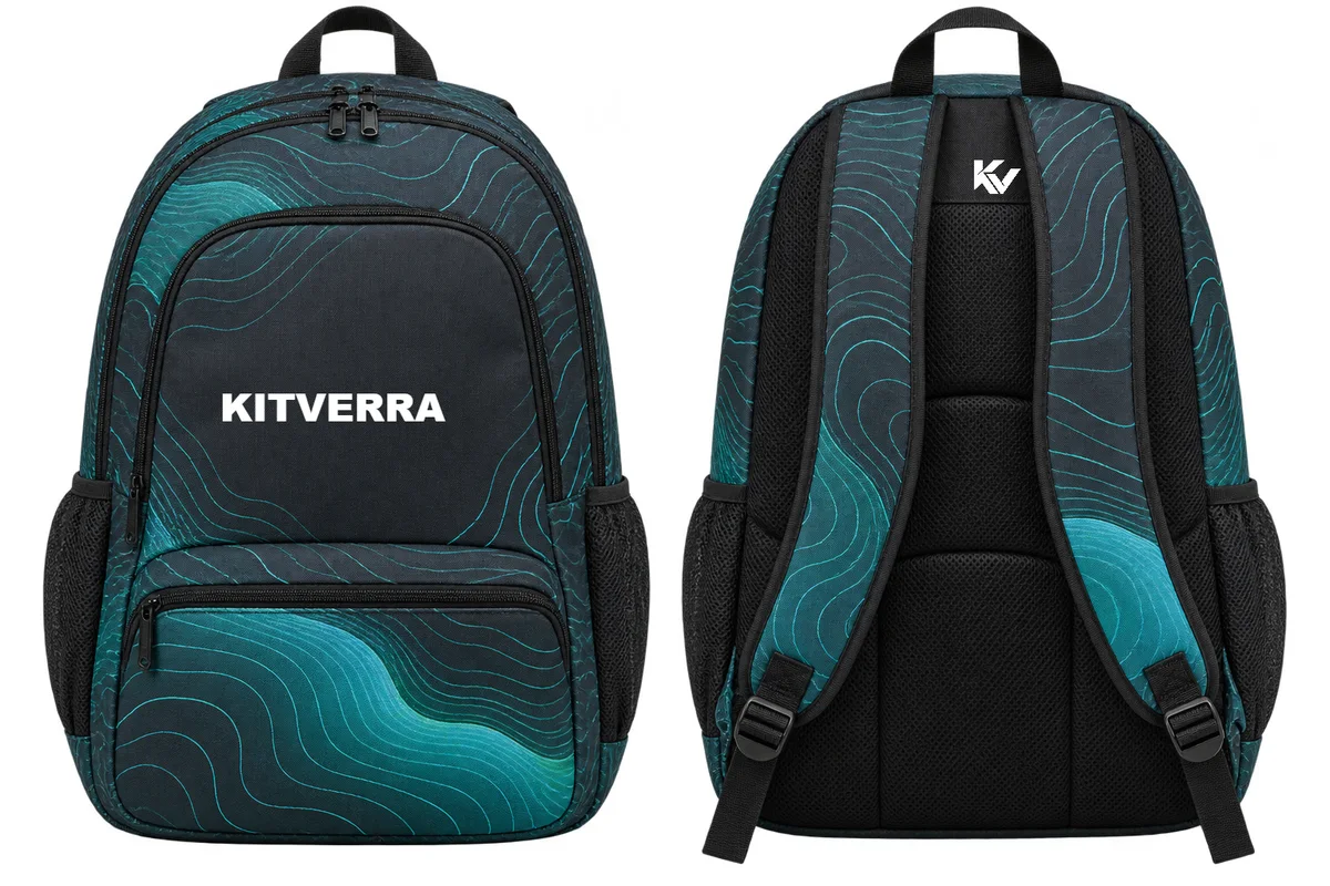 Topo Current — Backpacks, front and back design preview