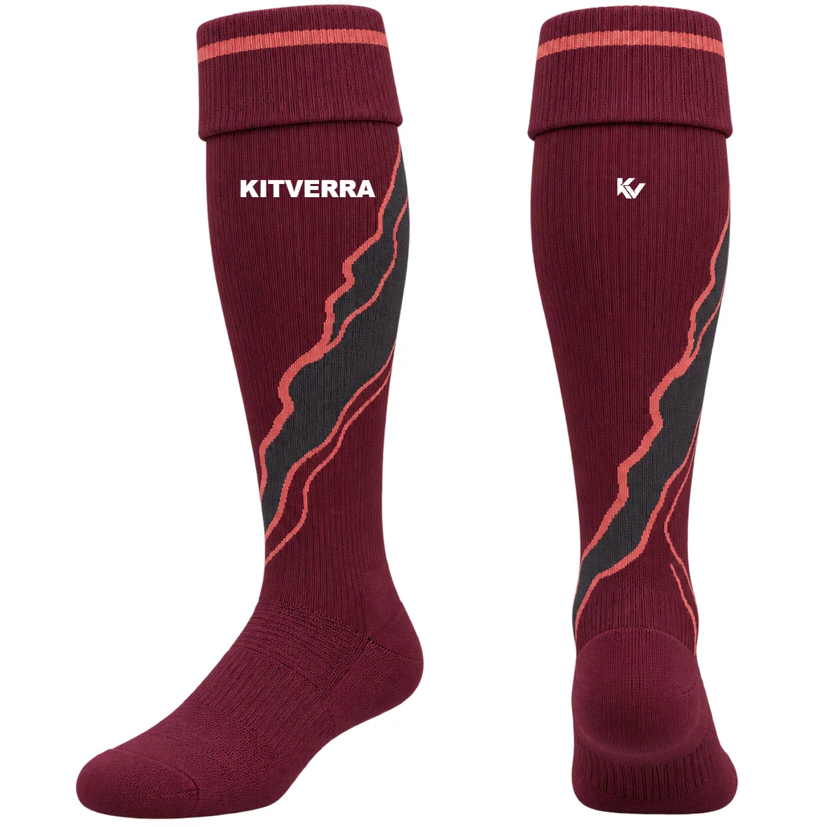Breakline Terrain — Rugby socks, front and back design preview