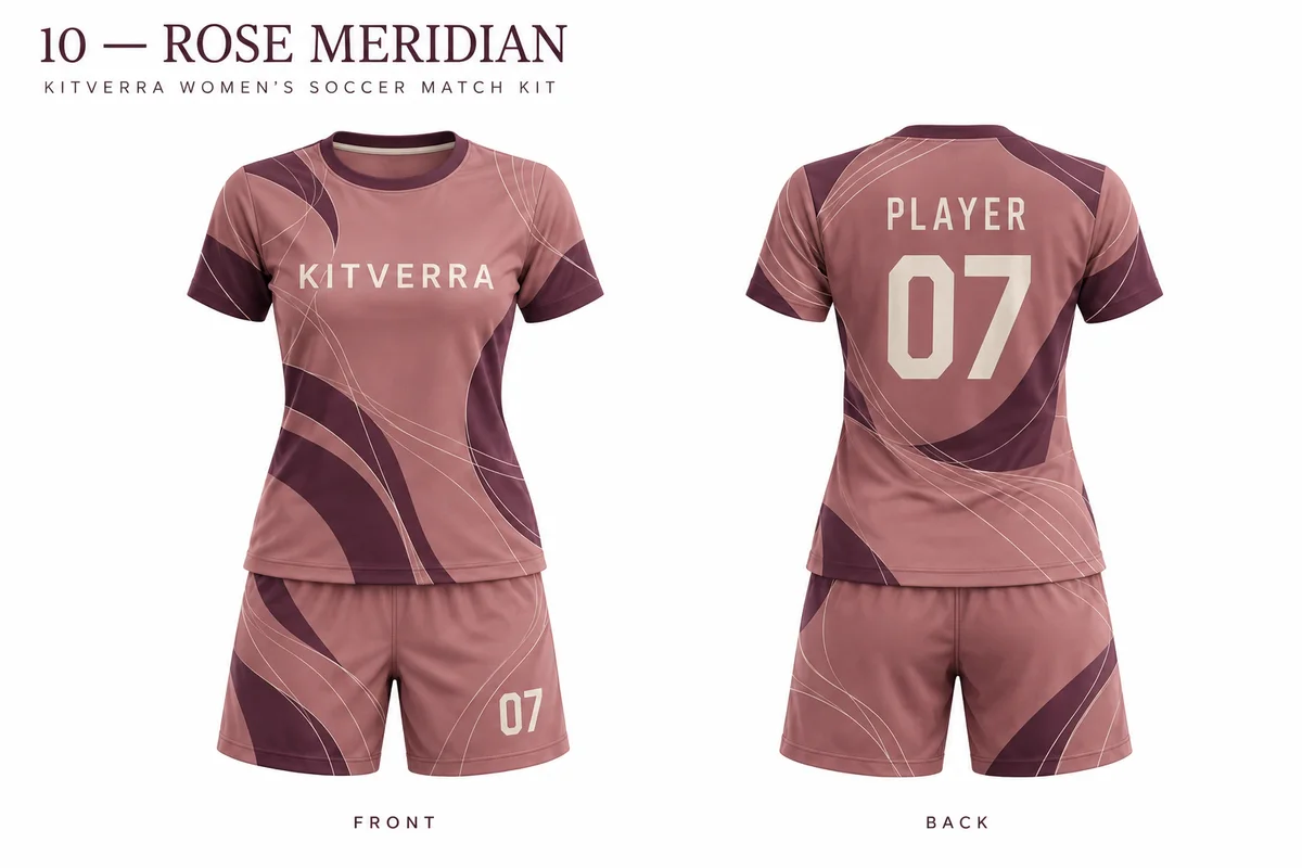 Rose Meridian — Women / Sublimation set, front and back design preview