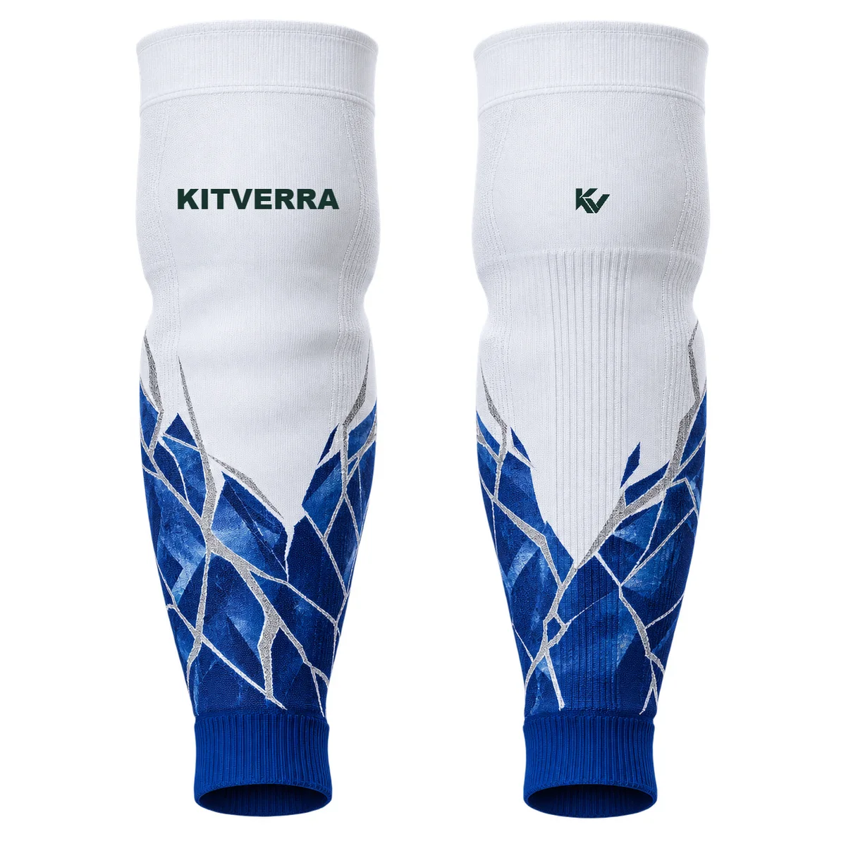 Ice Fracture — Ice Hockey socks, front and back design preview