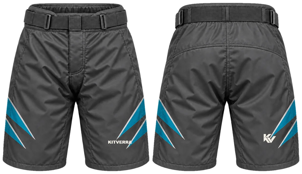 Graphite Vector — Ice Hockey / Pant shells, front and back design preview