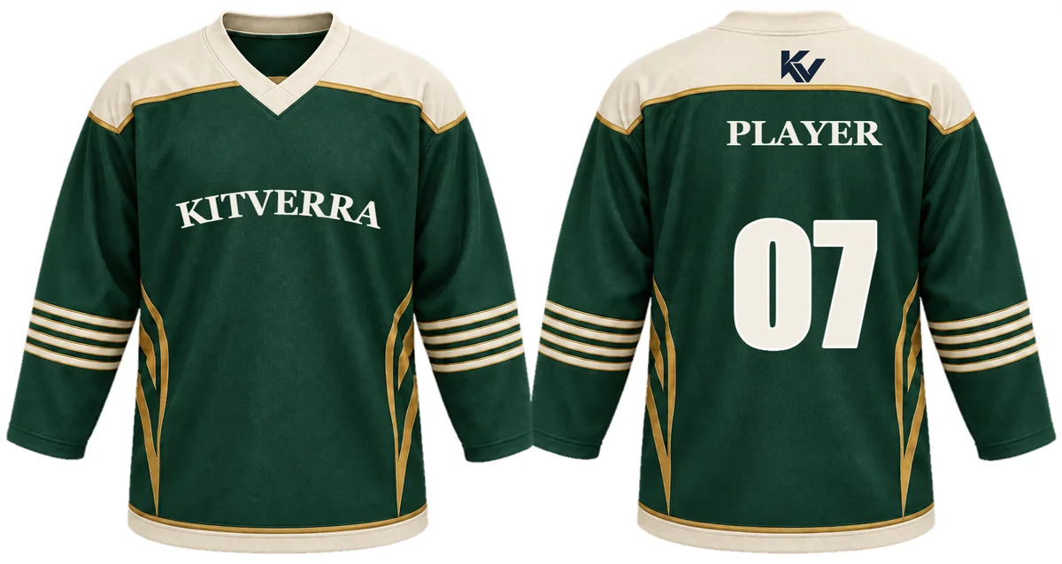 Evergreen Crestline — Ice Hockey / Game jerseys, front and back design preview