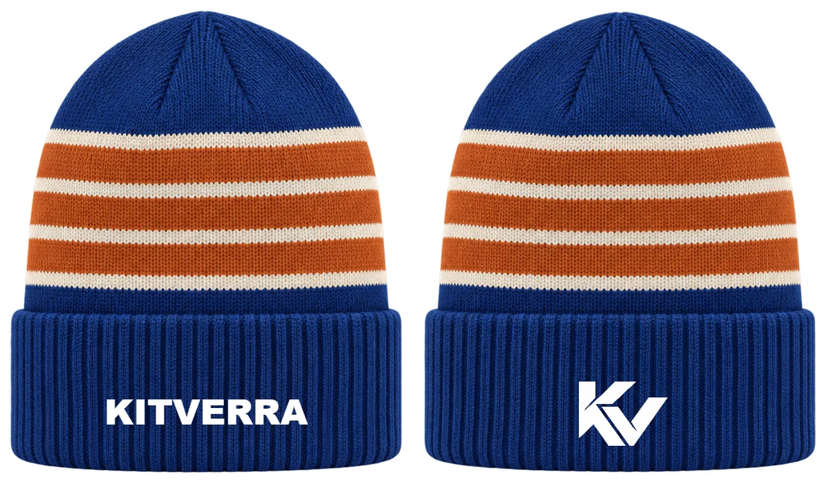 Field Varsity — Lacrosse beanies, front and back design preview
