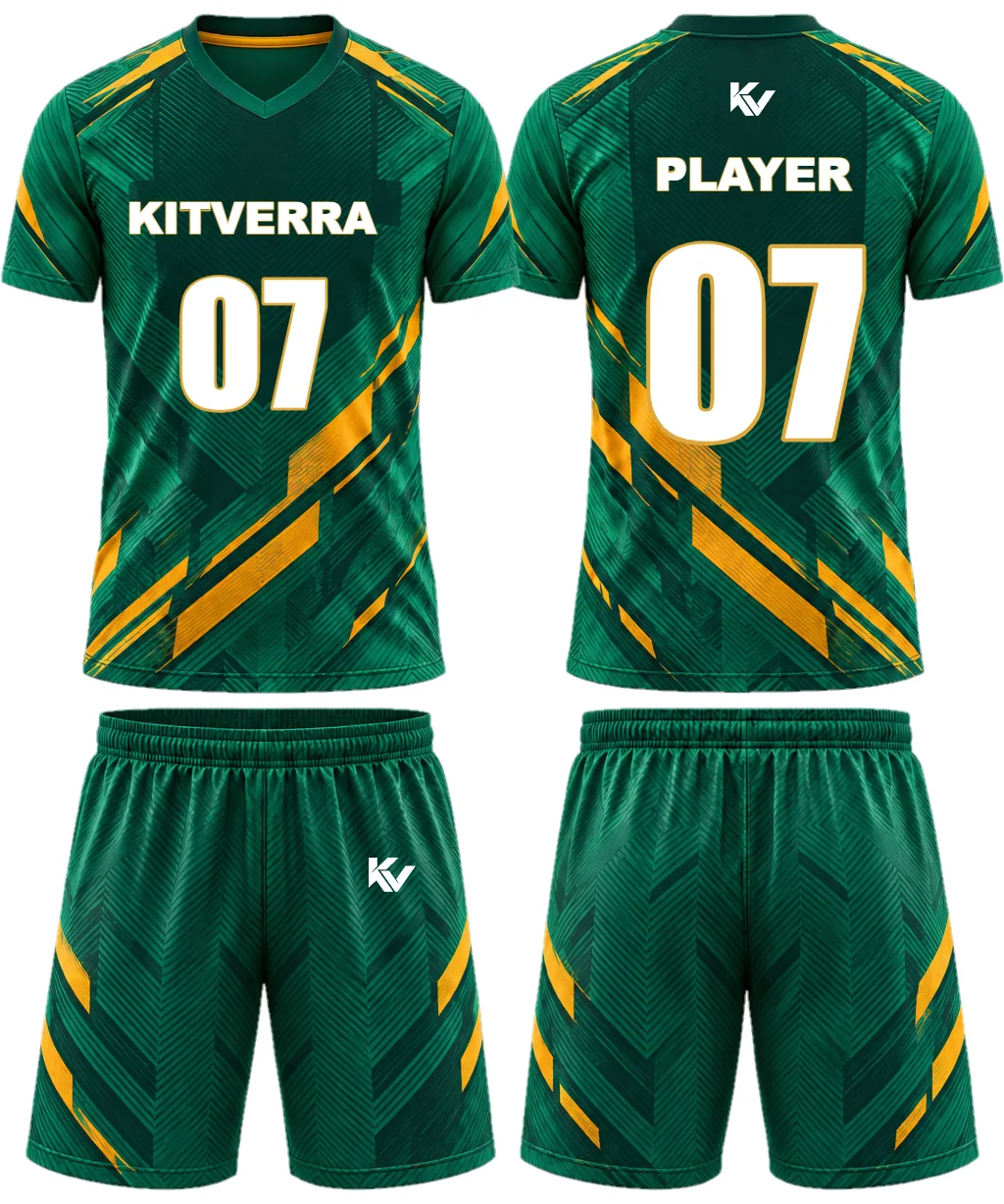 Emerald Weave — Handball court sets, front and back design preview