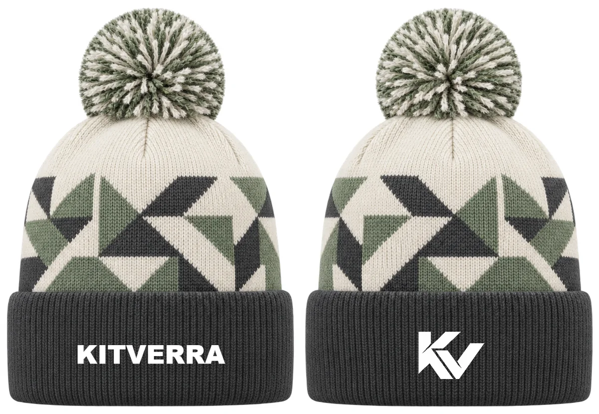 Court Fragment — Handball beanies, front and back design preview