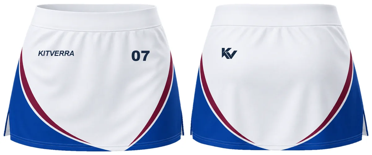 Ivory Sprint — Field hockey / Match skort, front and back design preview