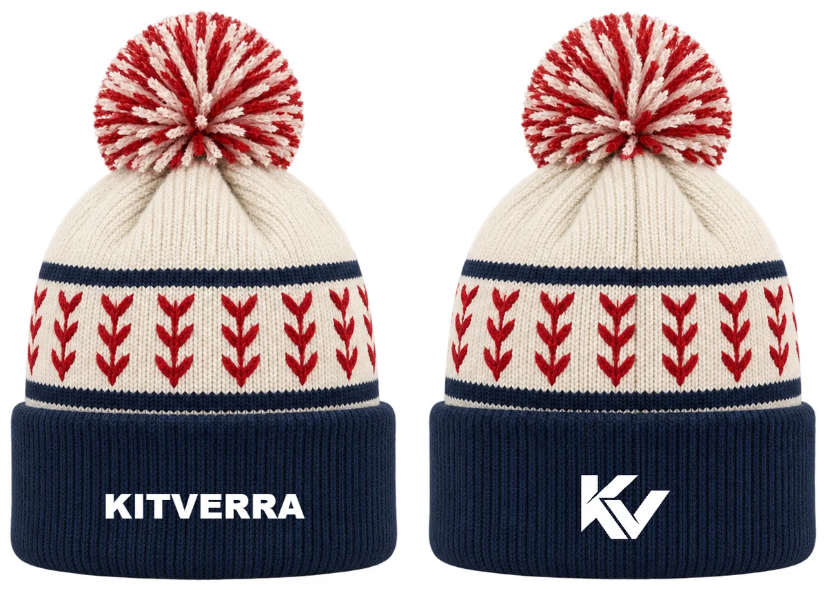 Seam Heritage — Baseball beanies, front and back design preview