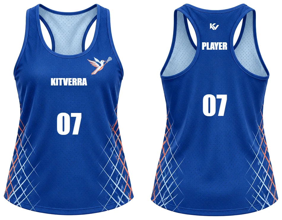 Courtless Check — Women's reversible pinnies, front and back design preview