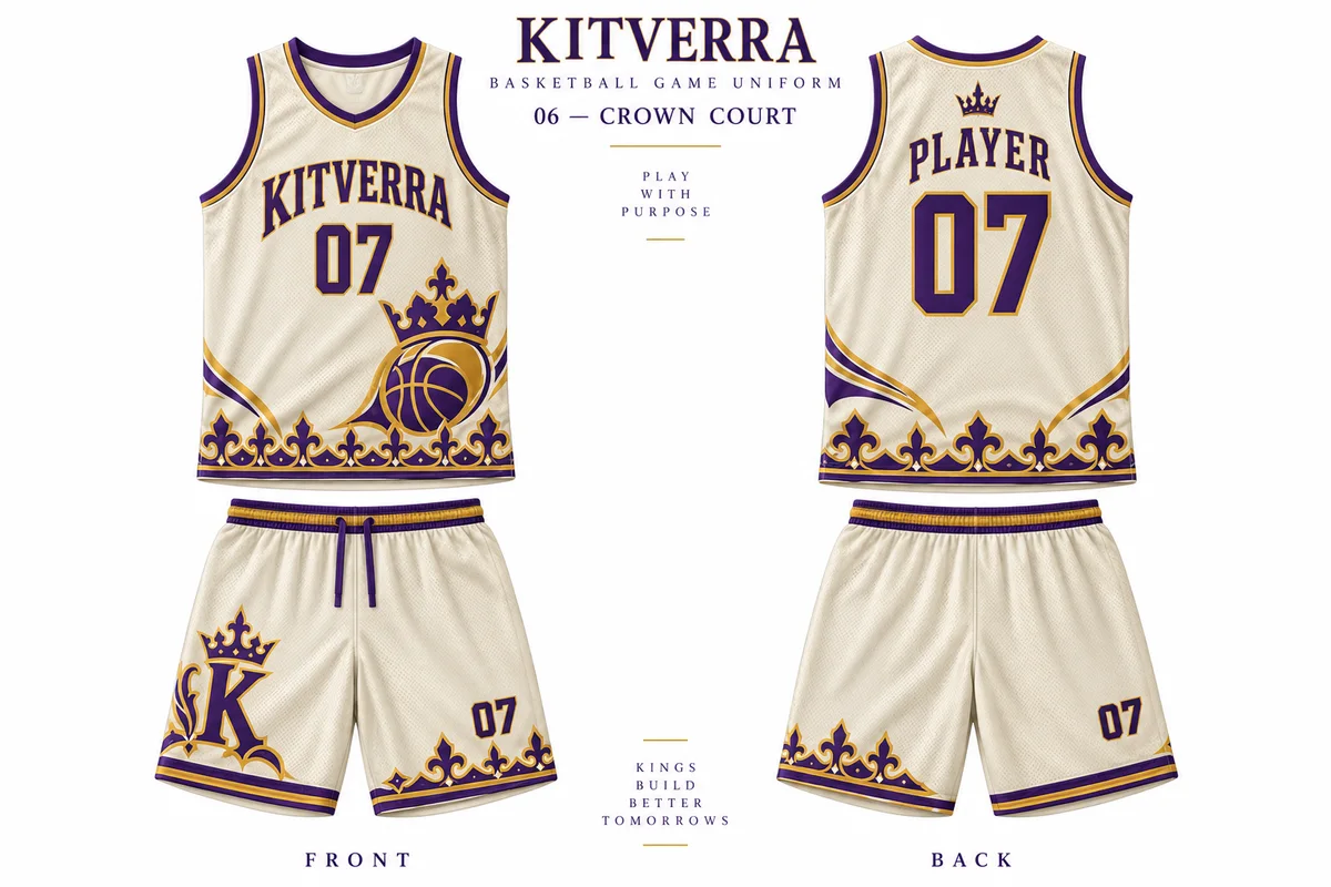 Crown Court — GAME KIT / SUBLIMATION, front and back design preview
