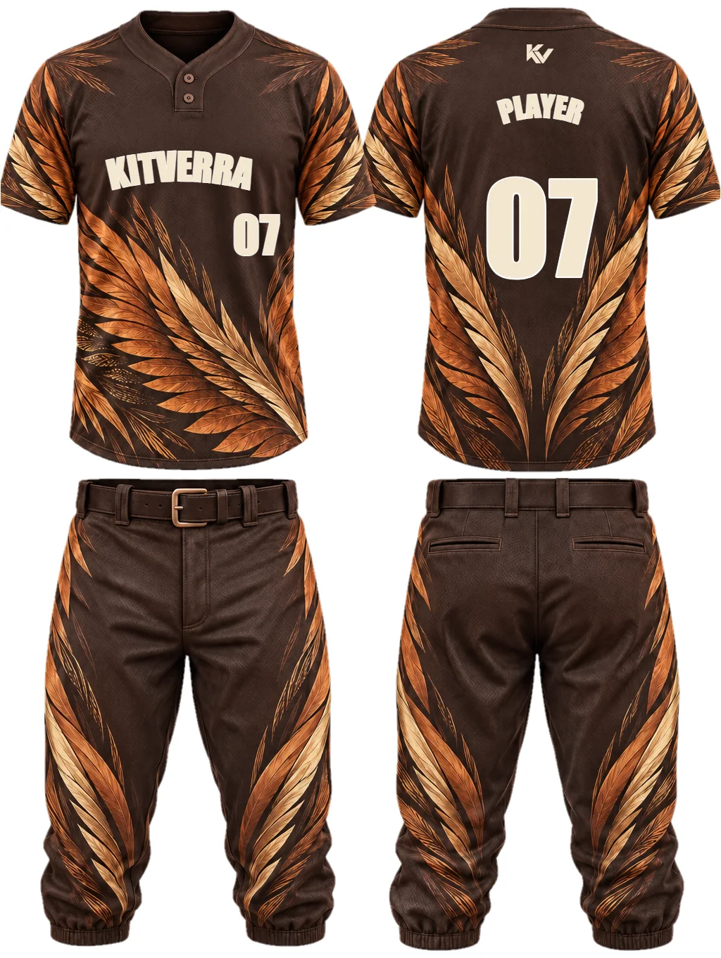 Copper Flight — Half-button & knickers, front and back design preview