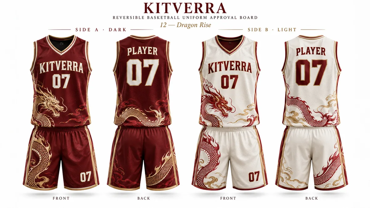 Dragon Rise — REVERSIBLE / SIDE A & SIDE B / SUBLIMATION, front and back design preview