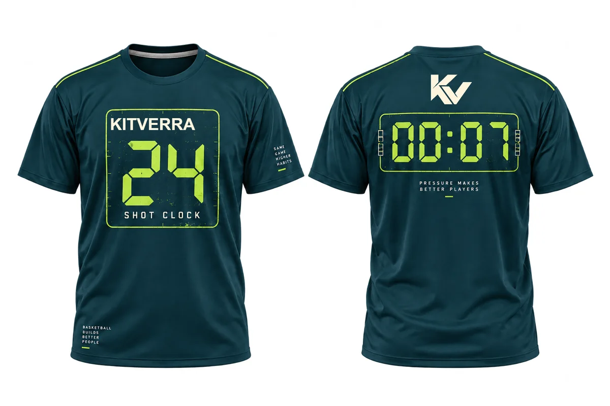Shot Clock — SHOOTING SHIRT / SUBLIMATION, front and back design preview