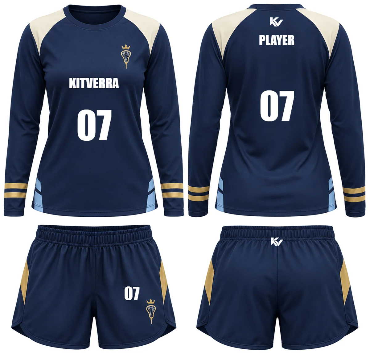 Gold Reserve — Women's shooting sets, front and back design preview