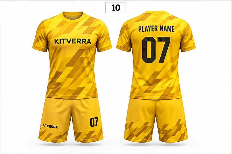 Golden Steps — Match kits / Jersey & shorts, front and back design preview