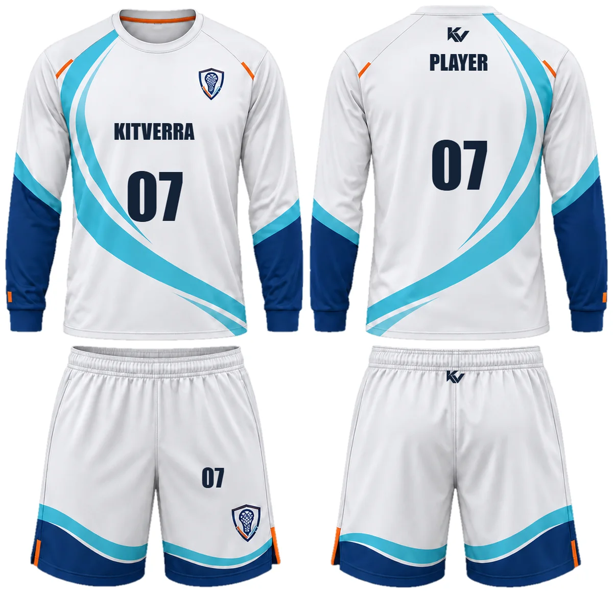 Breakaway Lines — Long-sleeve shooting sets, front and back design preview