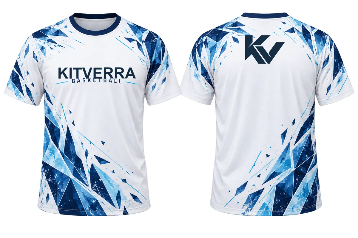 Ice Fracture — SHOOTING SHIRT / SUBLIMATION, front and back design preview