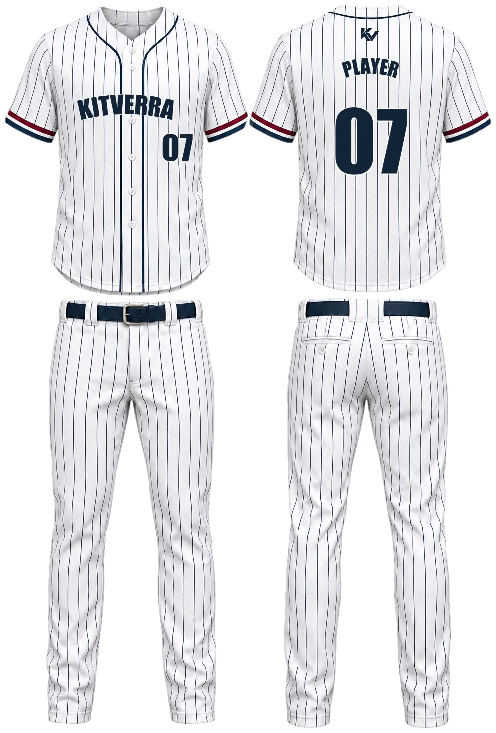 Diamond Standard — Full-button baseball sets, front and back design preview
